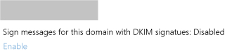 brak zapisanych kluczy DKIM dla tej domeny
