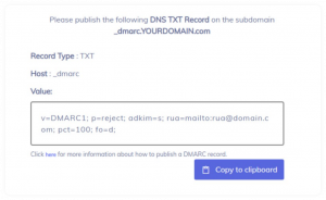 DMARC record