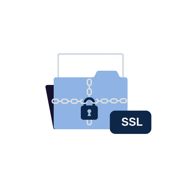 データの暗号化は、最新のSSL証明書によって行われます