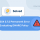 554 5.7.5 Permanent Error Evaluating DMARC Policy