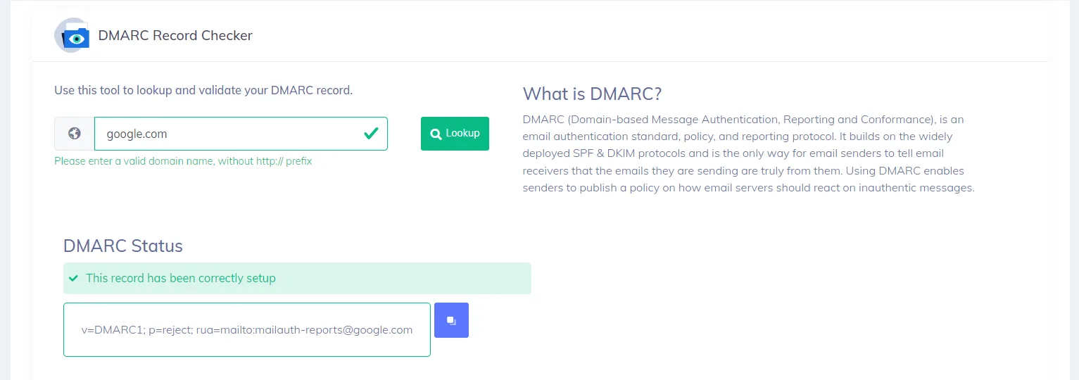 permanent error evaluating dmarc policy