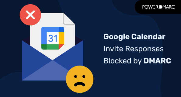 Google Kalender-invitasjonssvar blokkert av DMARC