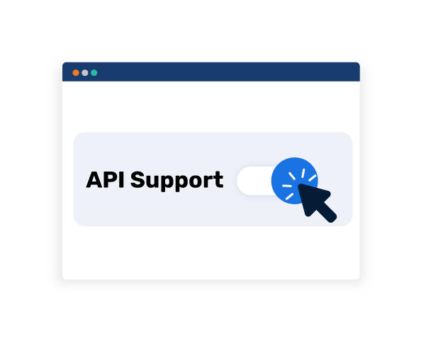 Understøttelse af API