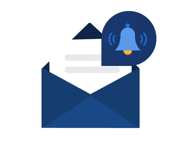 Avvisi e-mail personalizzabili