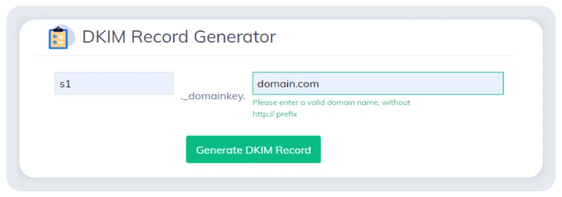 DKIM Record Syntax Składnia rekordu DKIM