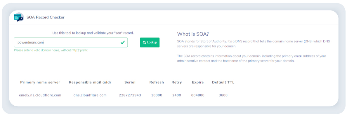 Registro DNS SOA