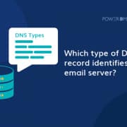 Which type of dns record identifies an email server