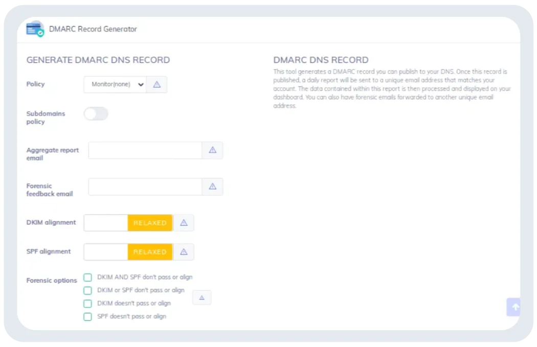 Impostazione generale-DMARC