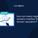 How can newly registered domains maintain their domain reputation