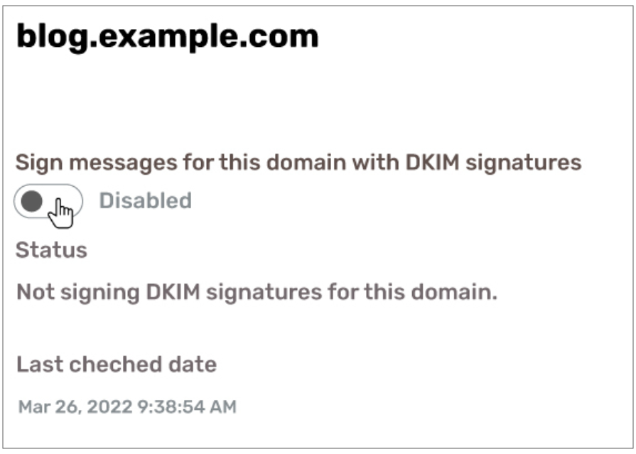 Abilitazione delle chiavi DKIM di Microsoft Office 365 sull'account Defender