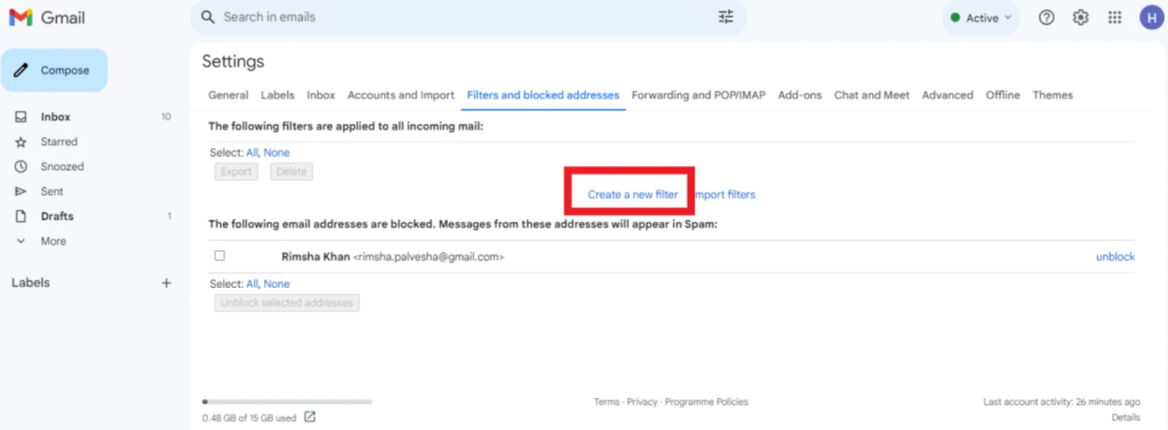 spam de dominios