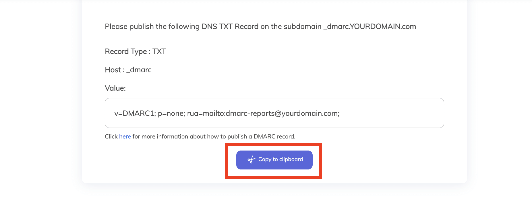dmarc policy not enabled