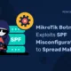 MikroTik Botnet Exploits SPF Misconfigurations to Spread Malware MikroTik botnet
