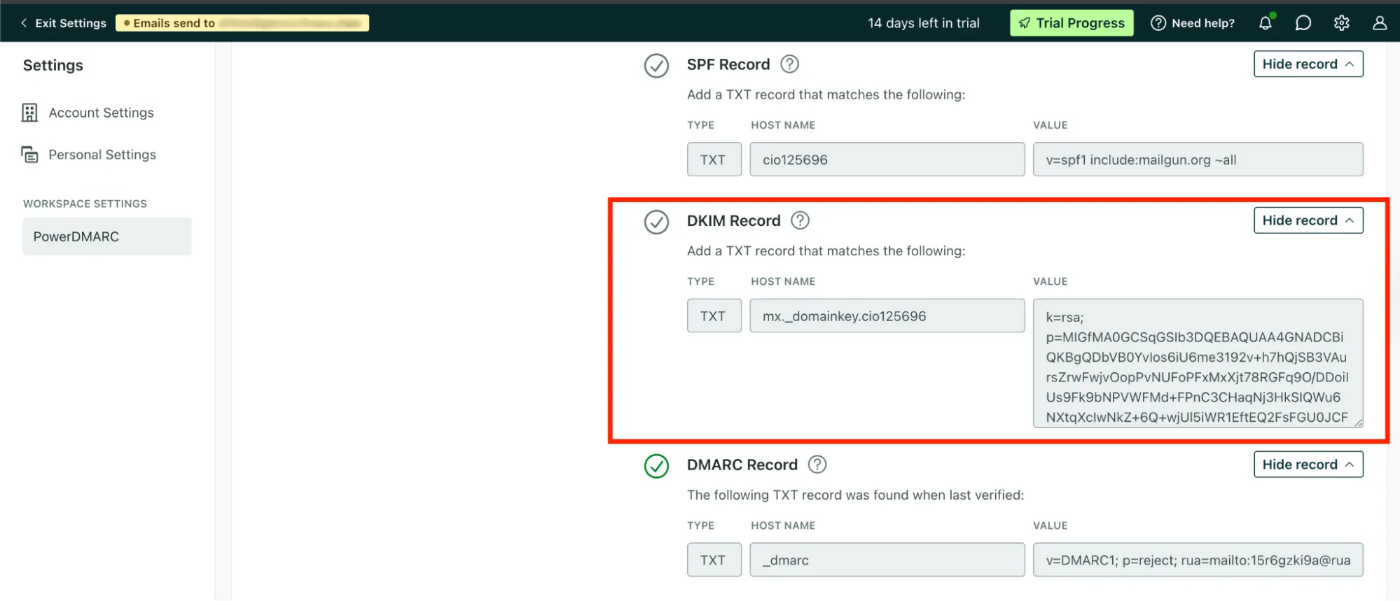 Customer.io SPF