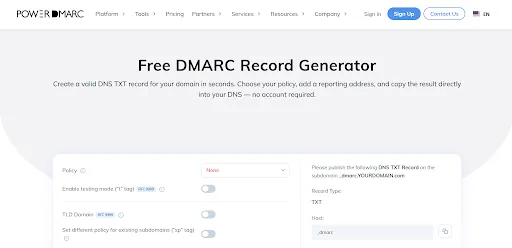 dmarc dla Office 365