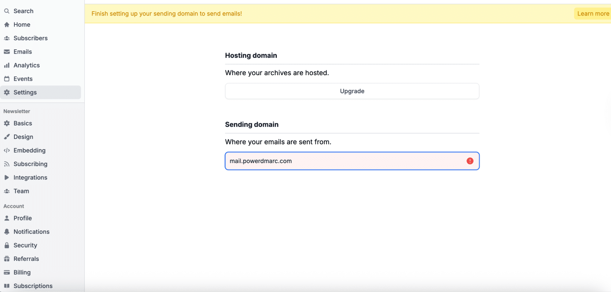 Enter-your-sending-domain-and-click-Save-Changes