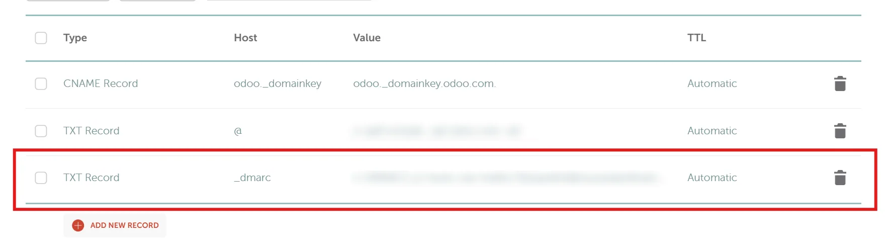 Odoo DMARC