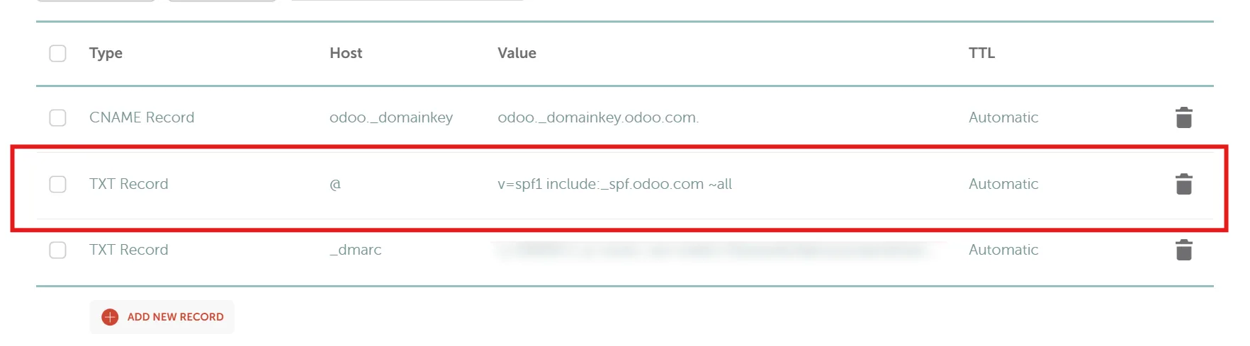 Odoo DMARC