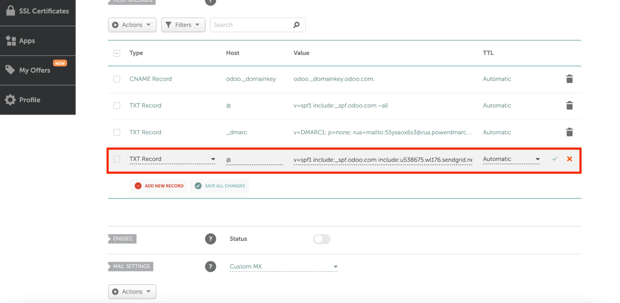 Notifii DMARC, SPF, and DKIM Setup Guide È possibile modificare il proprio protocollo SPF esistente per includere il dominio di terze parti.