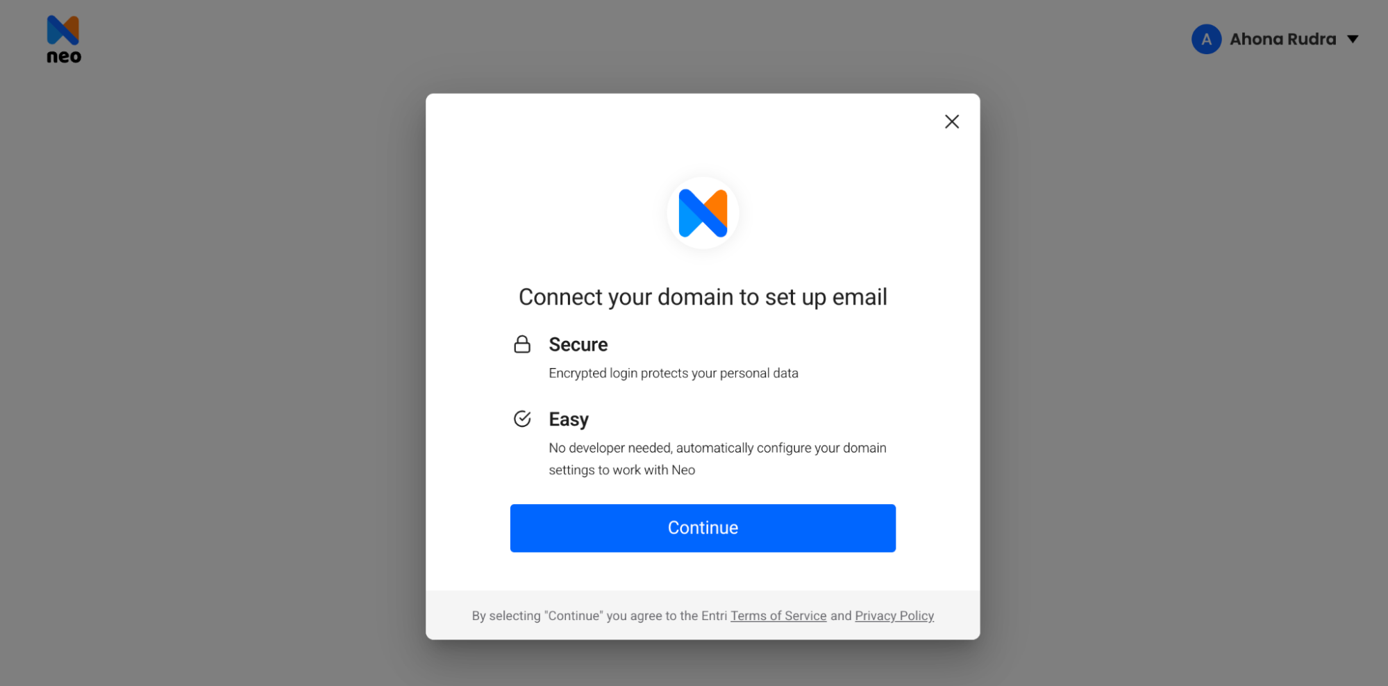 click on Continue