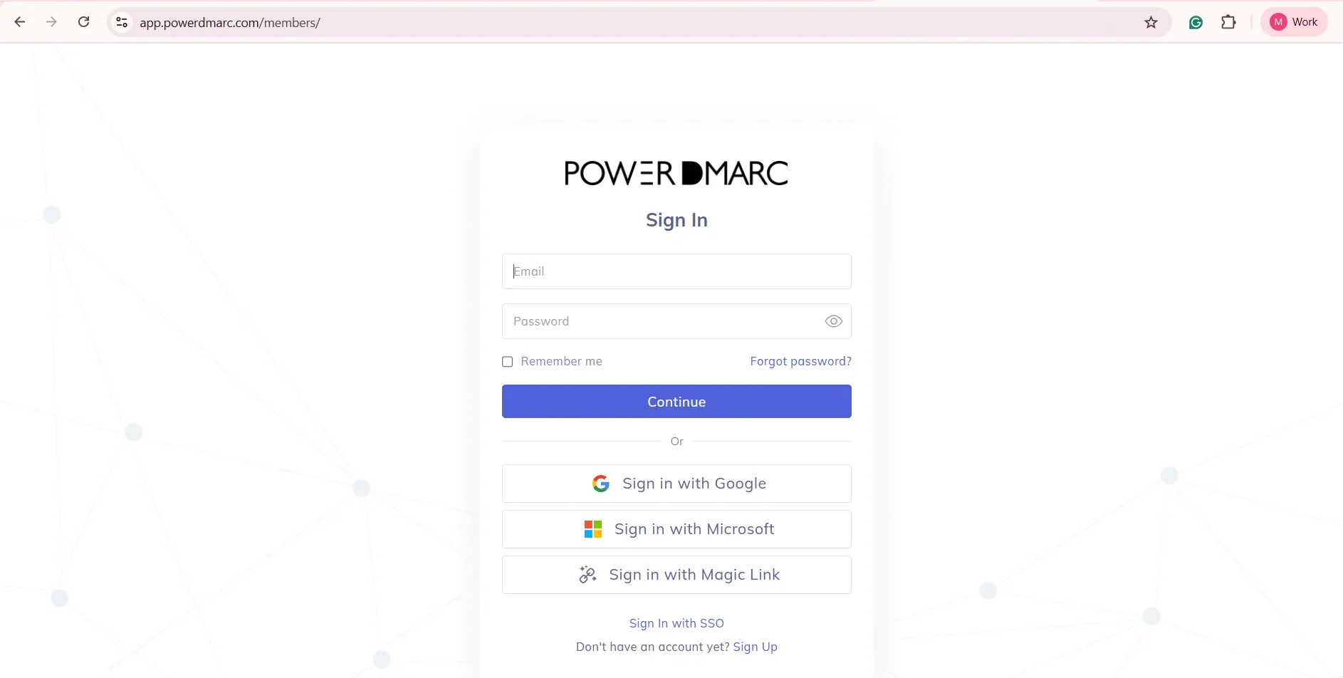 PowerDMARCに無料登録する