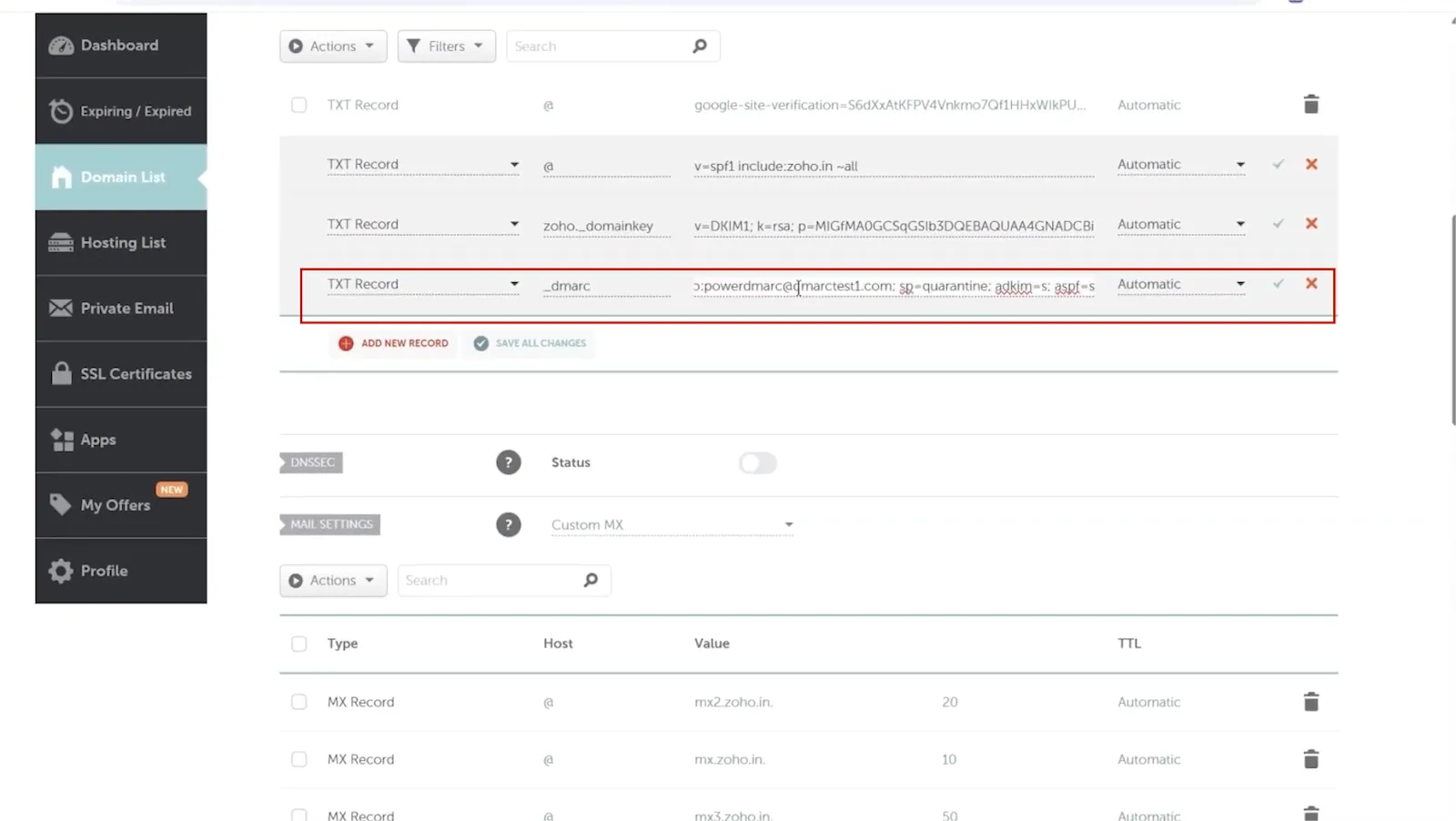 A Step-by-Step Guide to Setting Up SPF, DKIM, and DMARC for Zoho Mail 17