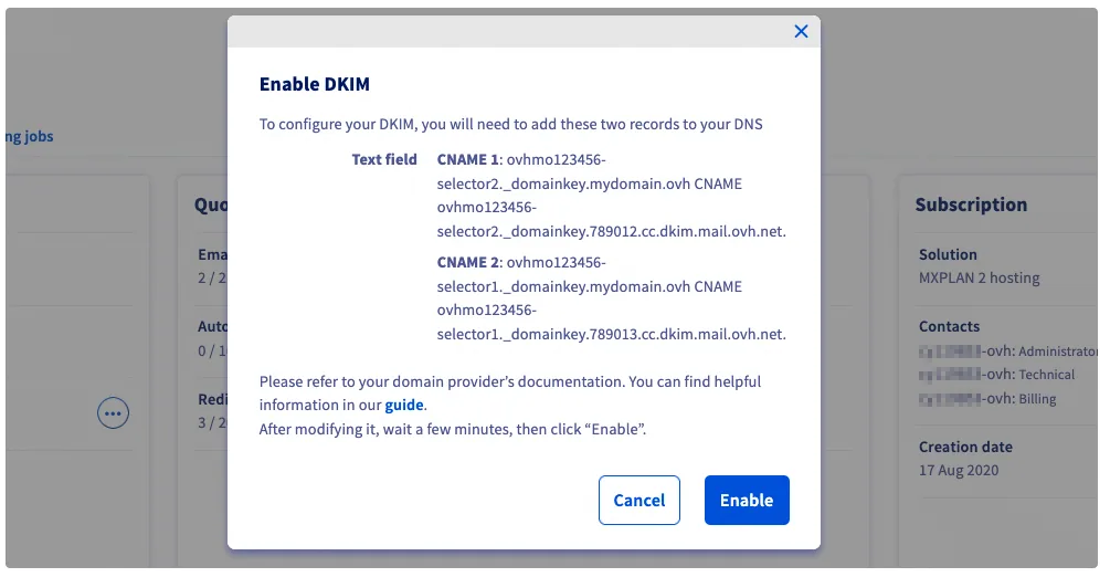 OVHCloud DMARC