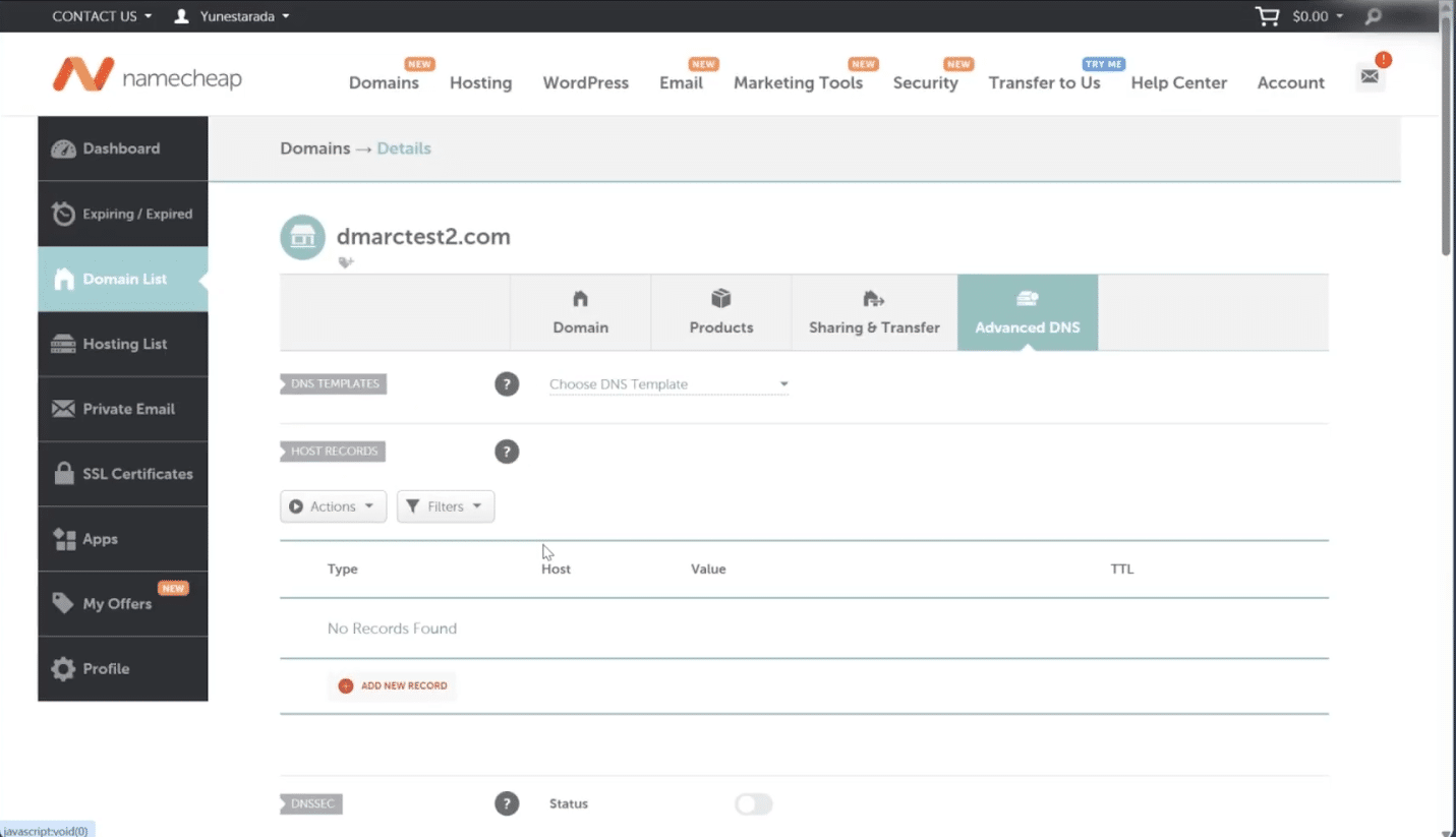 6 CNAME-records publiceren in DNS