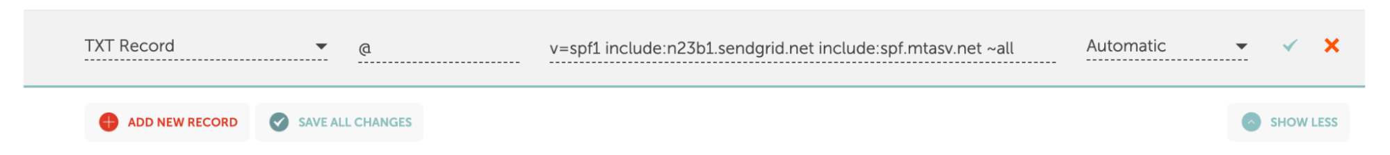 Añadir matasellos a un registro SPF existente