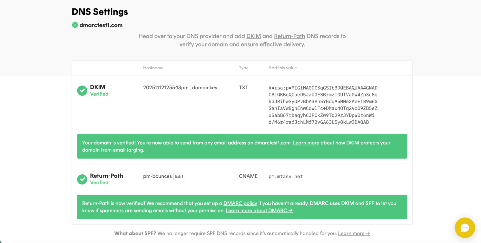 diríjase a su cuenta del matasellos y verifique sus configuraciones
