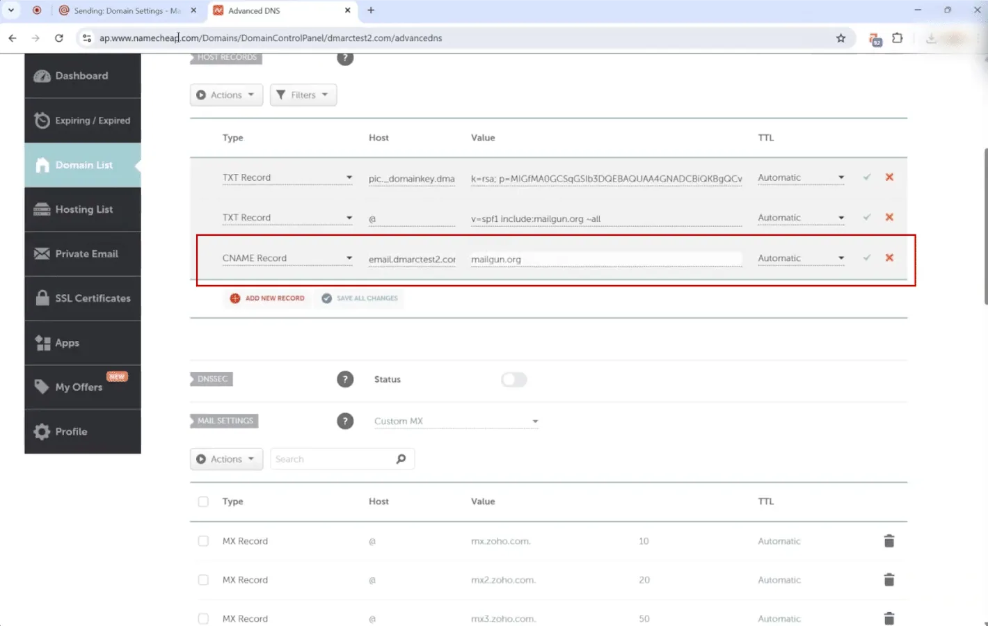 Mailgun SPF, DKIM, DMARC Setup Guide afbeelding10