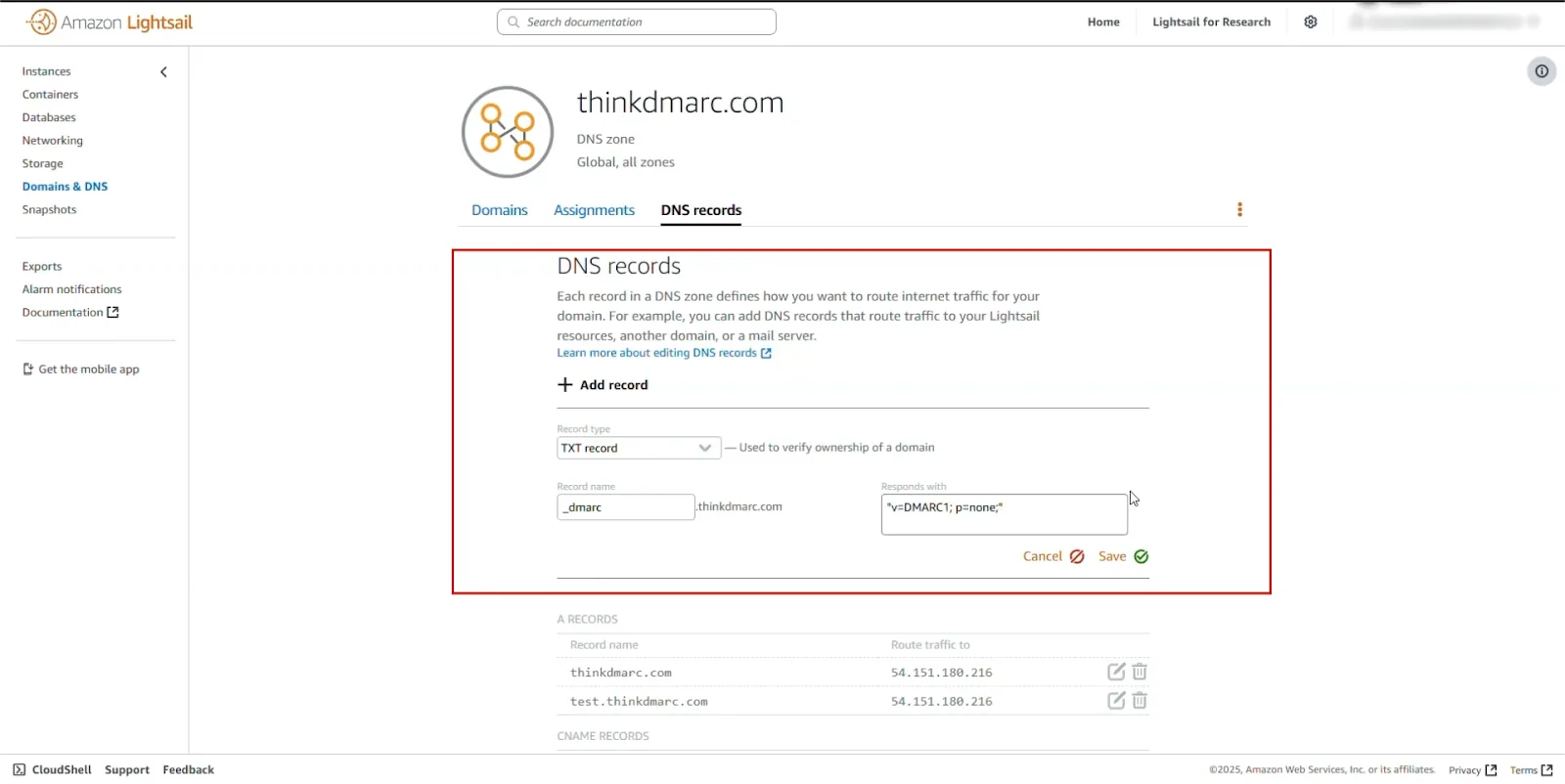 A Step-by-Step Guide to Setting Up SPF, DKIM, and DMARC for Amazon SES afbeelding18