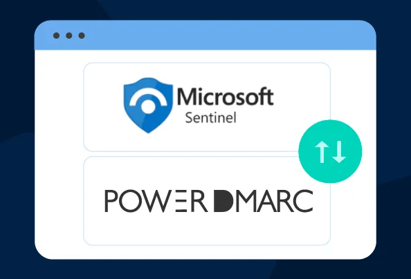 PowerDMARC Microsoft Sentinel Integration: Cloud-Native SIEM Visibility for Email Security Integrazione PowerDMARC-Microsoft-Sentinel