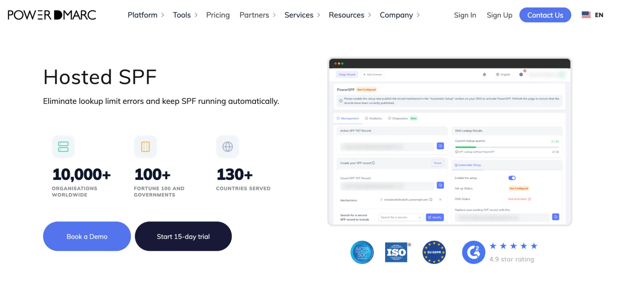 4 Best AutoSPF Alternatives for Automatic SPF Management in 2026 1. PowerDMARC (Hosted SPF: PowerSPF)