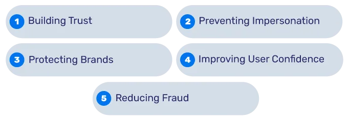¿Por qué las plataformas utilizan marcas azules verificadas? 