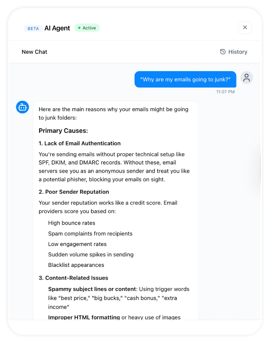 Built-In DMARC AI Agent Warum-landen-meine-E-Mails-im-Spam-Ordner