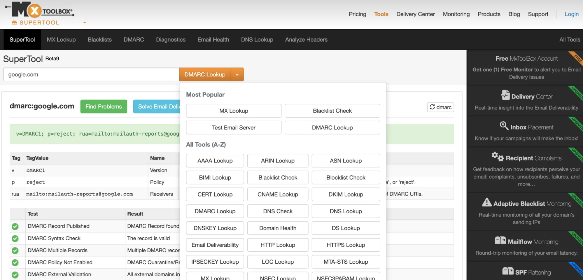 MXtoolbox Review: Features, User Experiences, Pros & Cons (2026) Avis sur mxtoolbox