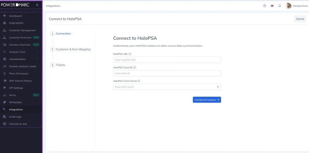 PowerDMARC Now Integrates with HaloPSA Verbinden Sie HaloPSA mit PowerDMARC
