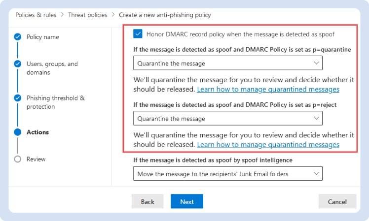 Office 365 Anti-Phishing Policy: How to Configure It Office 365-bescherming tegen phishing