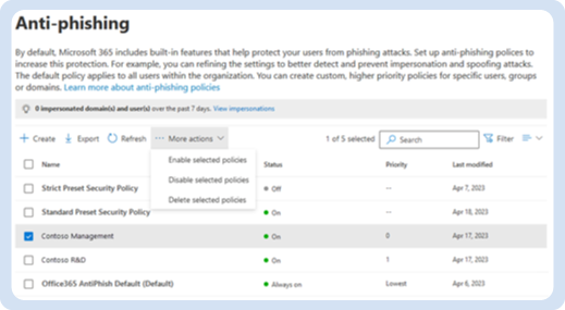 Office 365 Anti-Phishing Policy: How to Configure It Office 365-bescherming tegen phishing