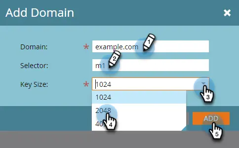 Marketo Email Authentication Guide: SPF, DKIM, and DMARC Geben Sie die Domain ein