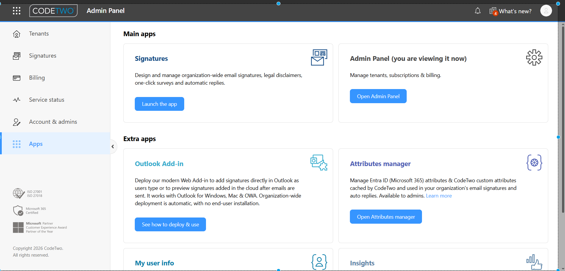 Procedura per la configurazione di CodeTwo SPF e DKIM