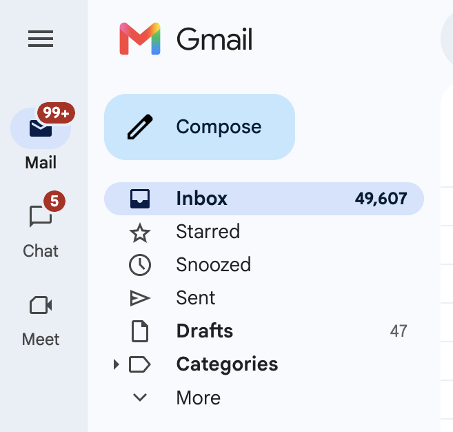 Ouvrez votre boîte de réception Gmail