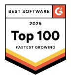 G2 Best Software 2025, Top 100 Fastest Growing